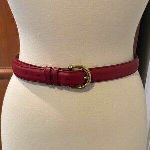 Classic Red COACH Belt Model 8400 Size MEDIUM